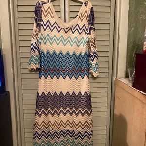 Colorful zig zag dress!
